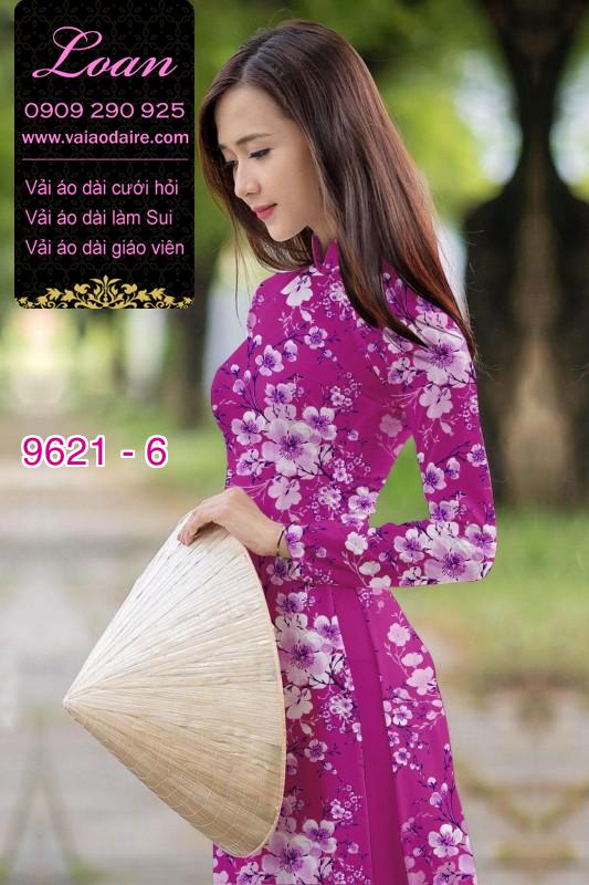Vải áo dài hoa nguyên áo