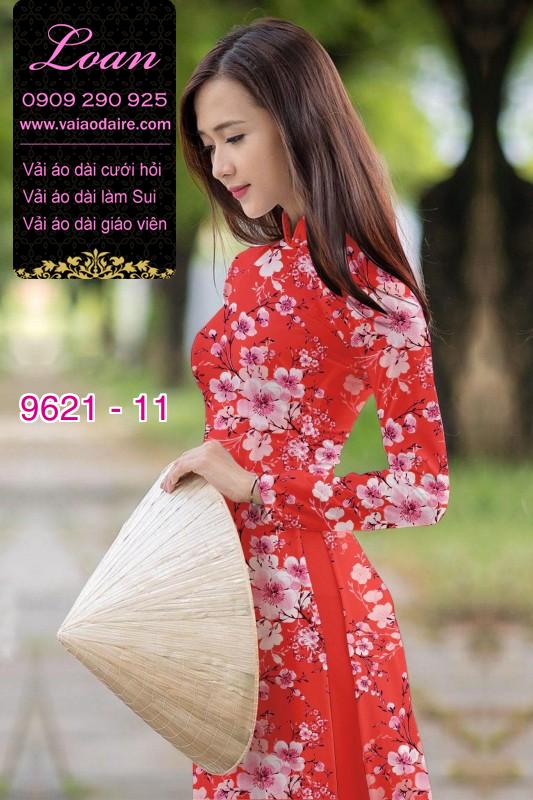 Vải áo dài hoa nguyên áo