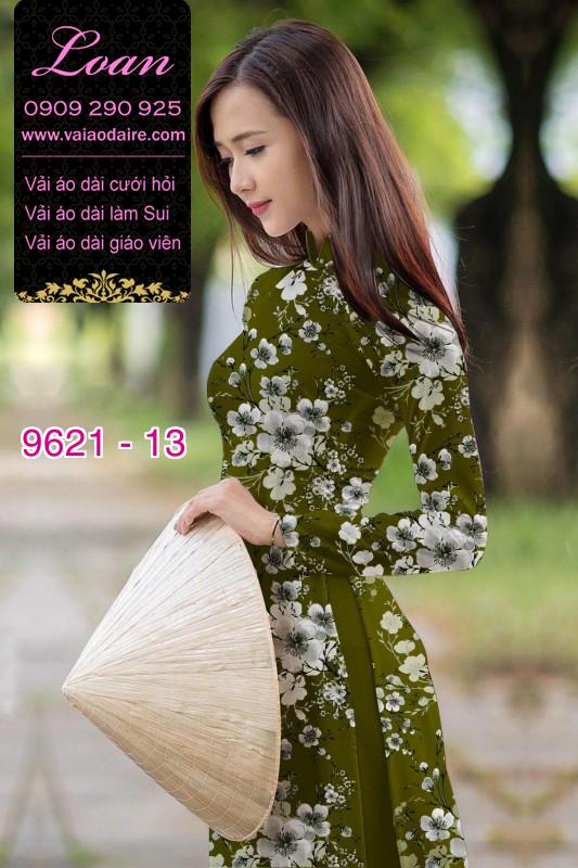 Vải áo dài hoa nguyên áo