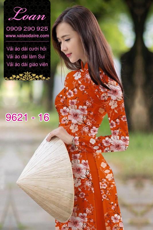 Vải áo dài hoa nguyên áo