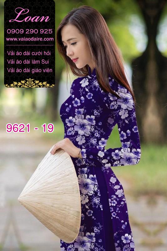 Vải áo dài hoa nguyên áo