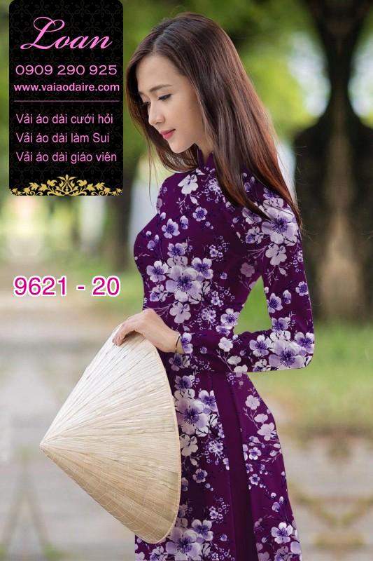 Vải áo dài hoa nguyên áo