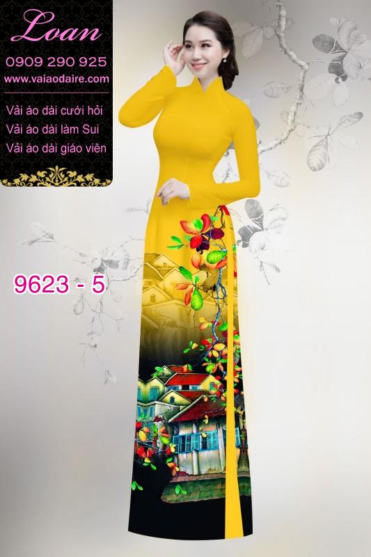 Vải áo dài phong cảnh