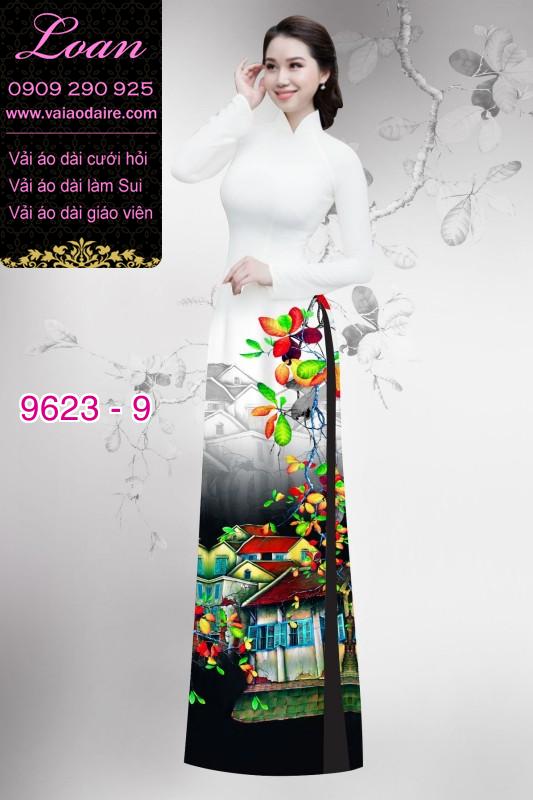 Vải áo dài phong cảnh