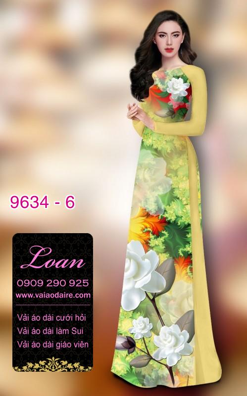 Vải áo dài hoa 3D Vải áo dài hoa 3D