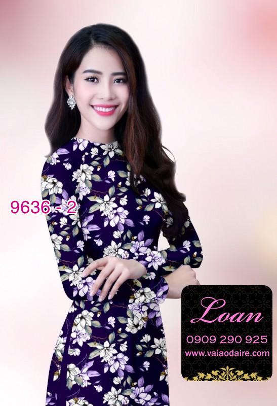 Vải áo dài hoa nhí