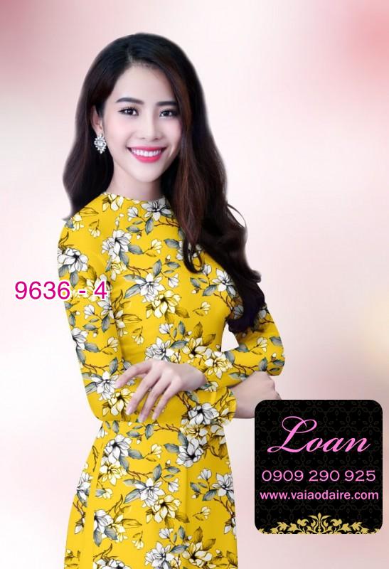 Vải áo dài hoa nhí