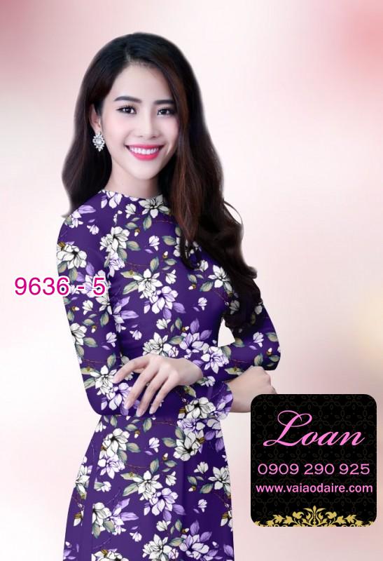 Vải áo dài hoa nhí