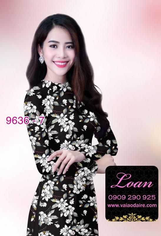 Vải áo dài hoa nhí