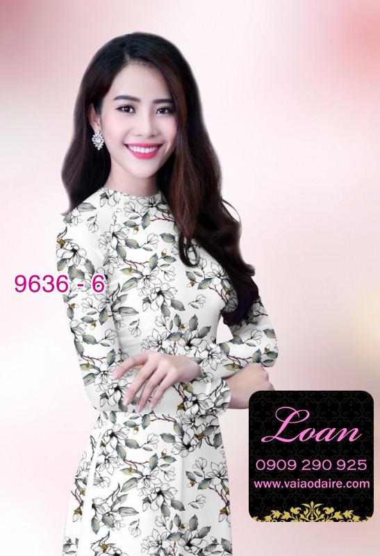 Vải áo dài hoa nhí
