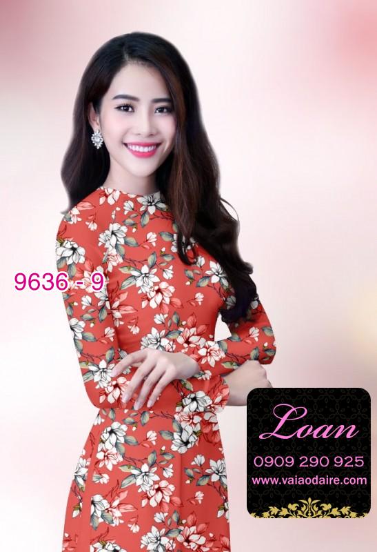 Vải áo dài hoa nhí