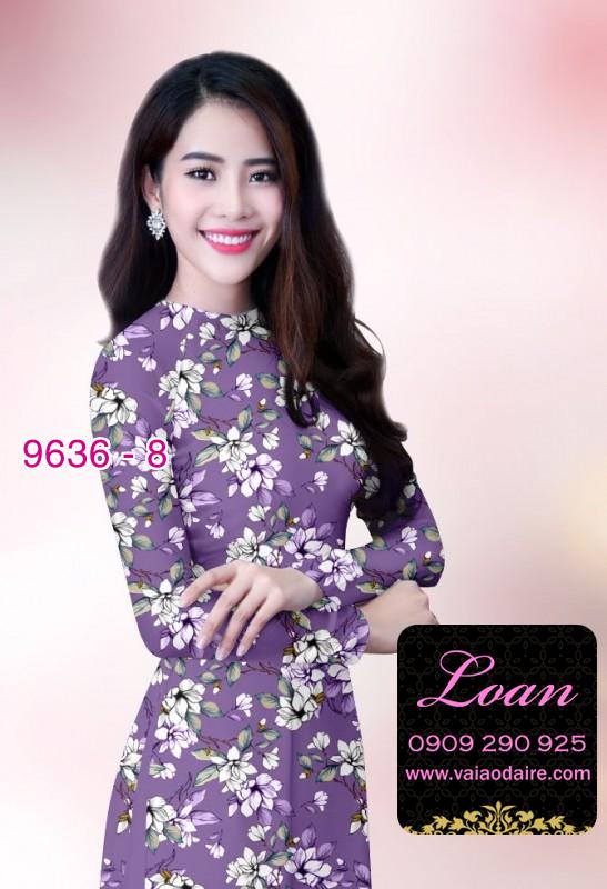 Vải áo dài hoa nhí