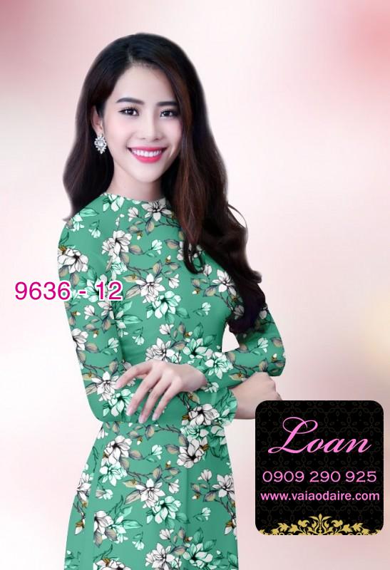 Vải áo dài hoa nhí