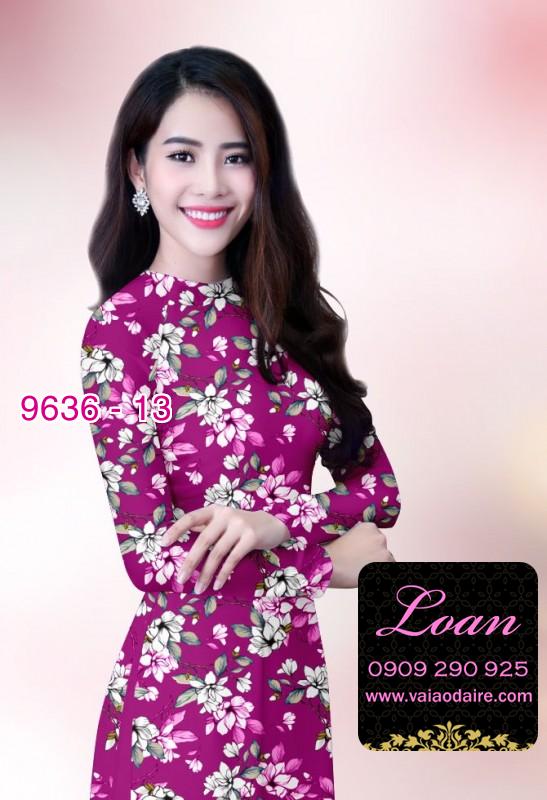 Vải áo dài hoa nhí
