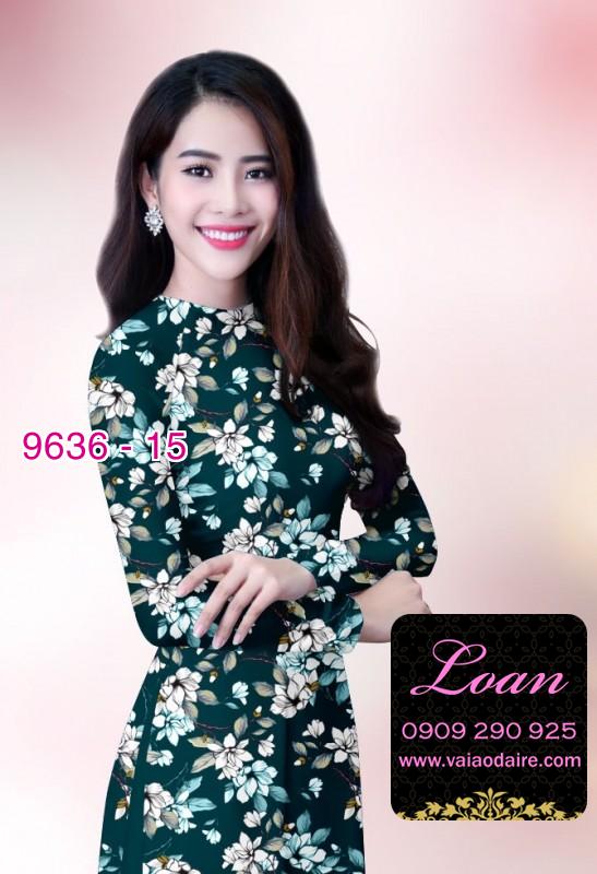 Vải áo dài hoa nhí