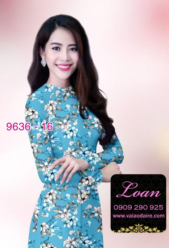 Vải áo dài hoa nhí