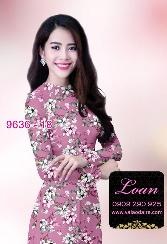 Vải áo dài hoa nhí