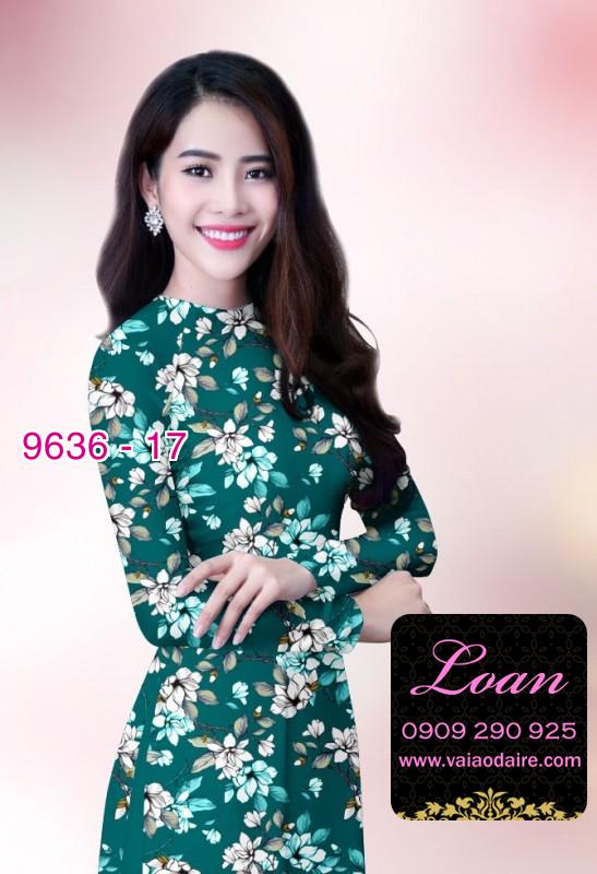 Vải áo dài hoa nhí