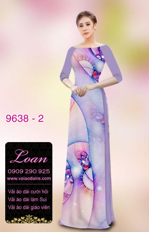 Vải áo dài hoa 3D