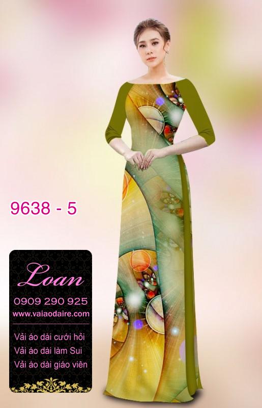 Vải áo dài hoa 3D