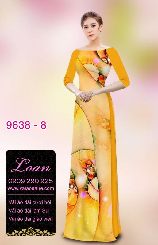 Vải áo dài hoa 3D
