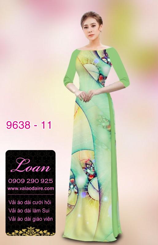 Vải áo dài hoa 3D