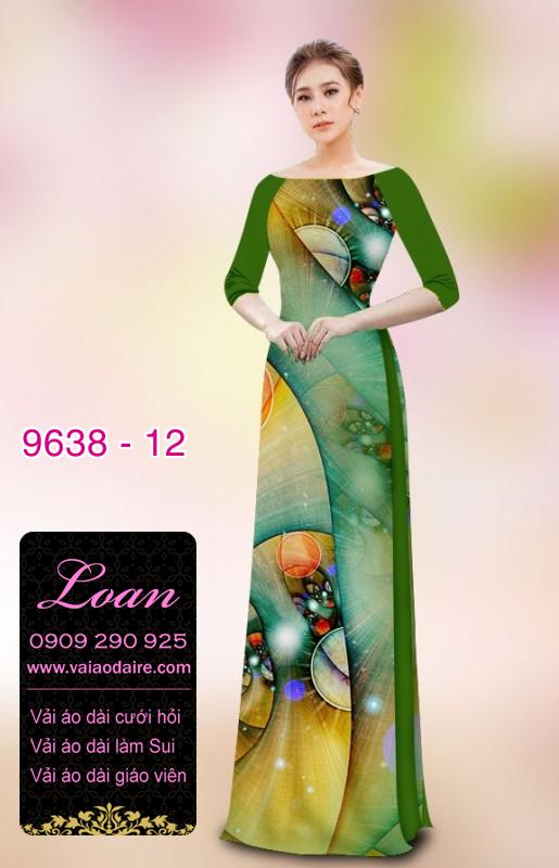 Vải áo dài hoa 3D