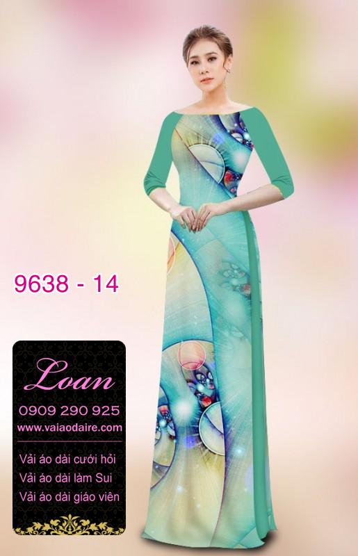 Vải áo dài hoa 3D