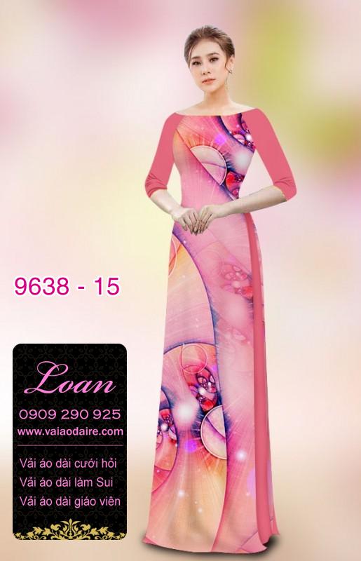 Vải áo dài hoa 3D