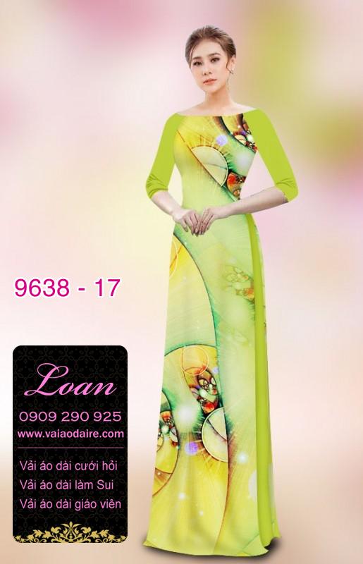 Vải áo dài hoa 3D
