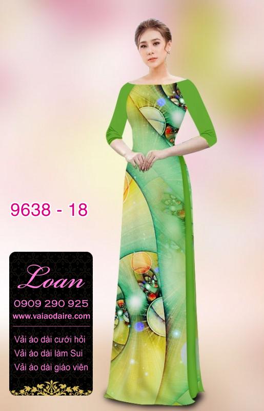 Vải áo dài hoa 3D