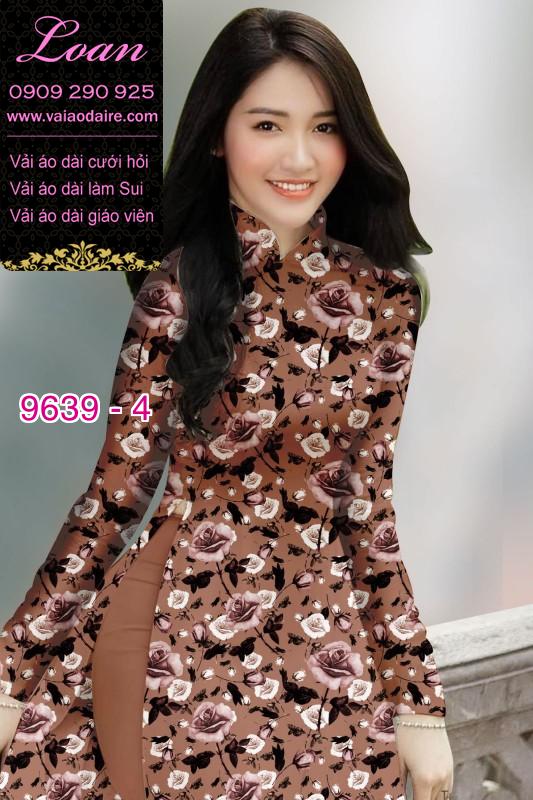 Vải áo dài hoa nhí