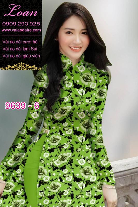 Vải áo dài hoa nhí