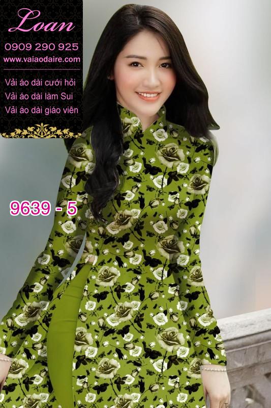 Vải áo dài hoa nhí