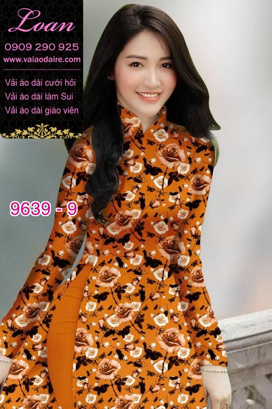 Vải áo dài hoa nhí