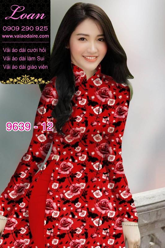 Vải áo dài hoa nhí