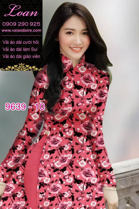 Vải áo dài hoa nhí