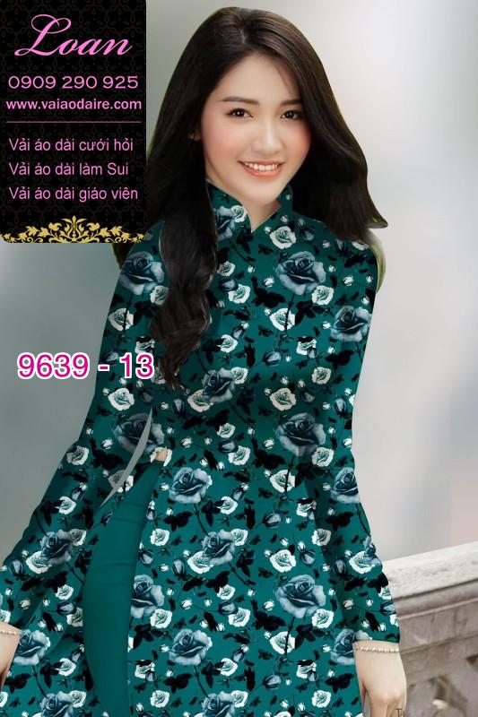 Vải áo dài hoa nhí