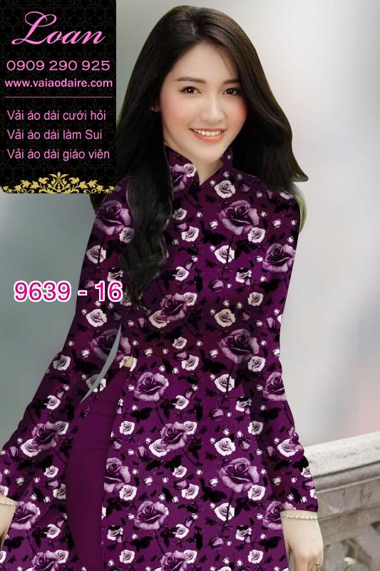 Vải áo dài hoa nhí