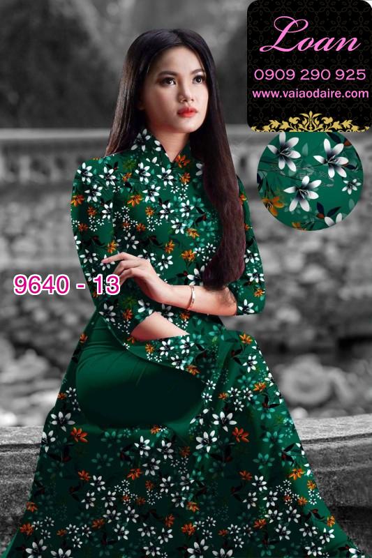 Vải áo dài hoa nhí