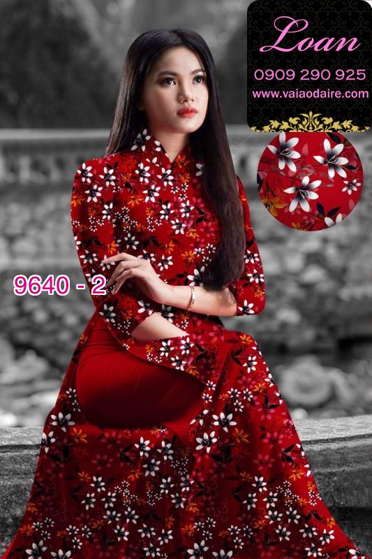Vải áo dài hoa nhí