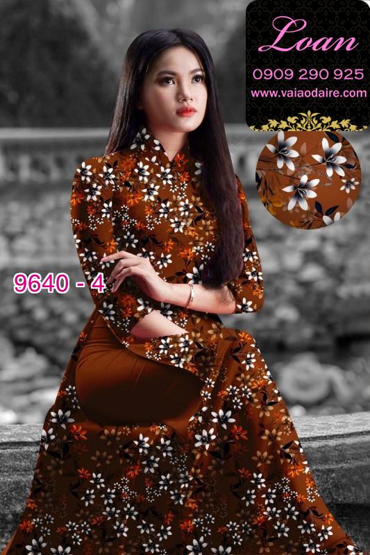 Vải áo dài hoa nhí