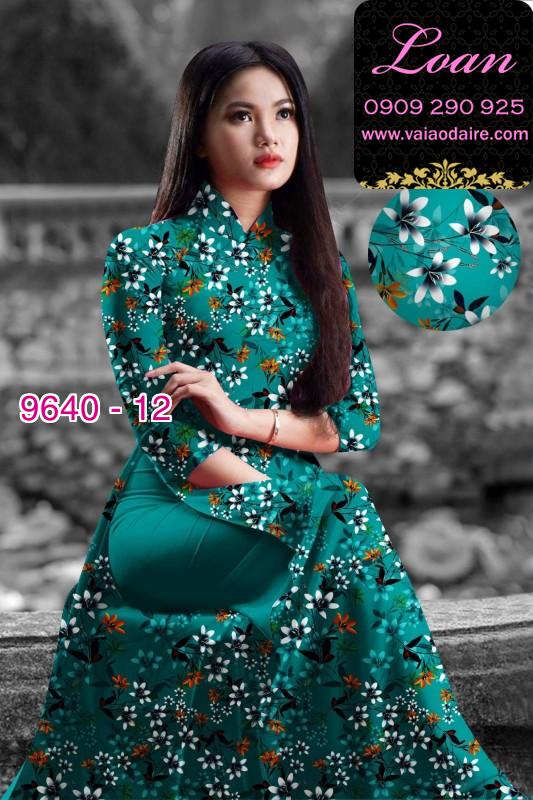 Vải áo dài hoa nhí