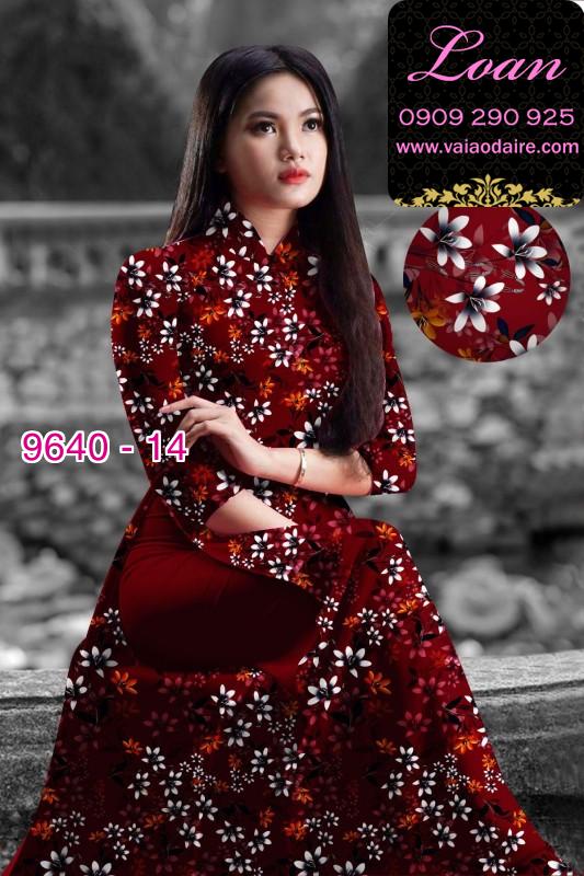 Vải áo dài hoa nhí