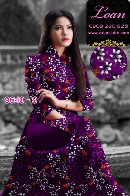 Vải áo dài hoa nhí-