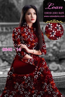 Vải áo dài hoa nhí-6947