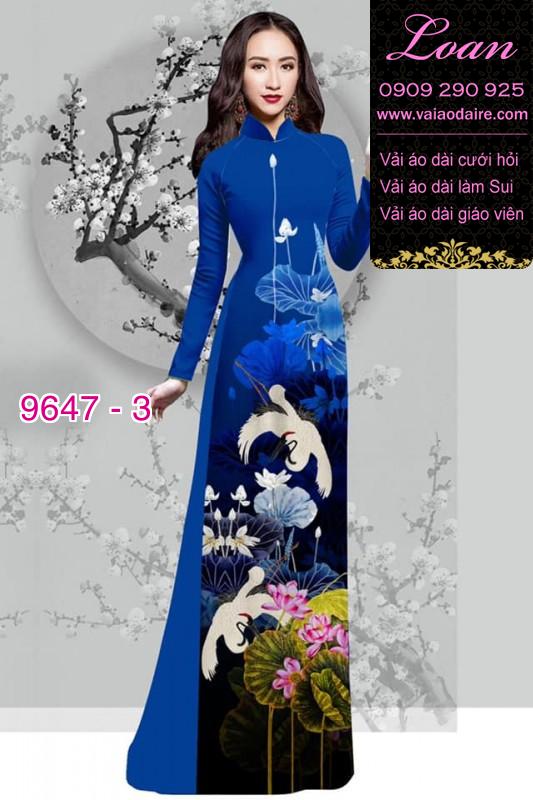 Vải áo dài hoa Sen