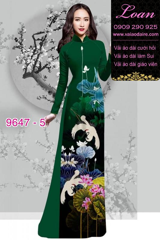 Vải áo dài hoa Sen