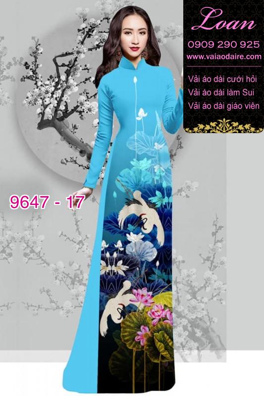 Vải áo dài hoa Sen