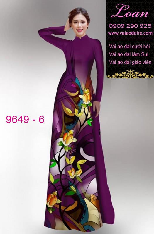 Vải áo dài hoa 3D Vải áo dài hoa 3D